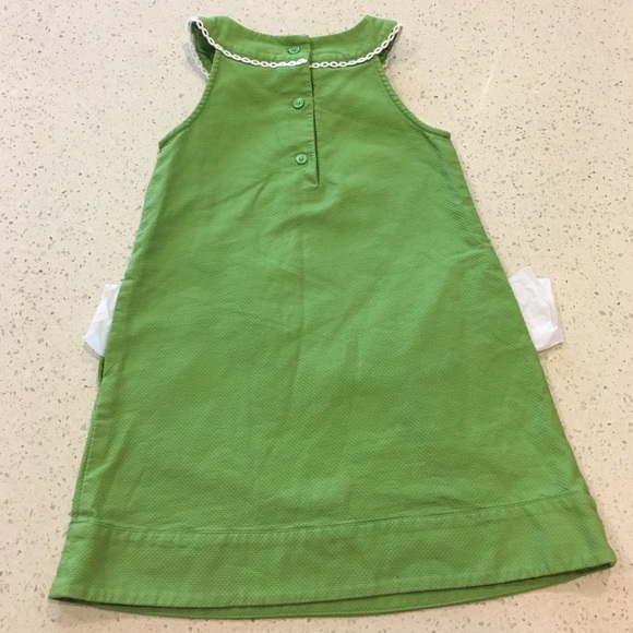 Janie & Jack Bright Green & White Lace Sundress - Picture 2 of 7